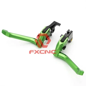 For Kawasaki NINJA 1000 ZX6R/636 Ninja 5D Aniti-Foldable Rhombus Hollow Levers - Picture 1 of 12