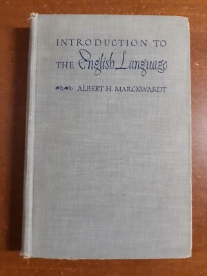 Introduction To The English Language, Marckhardt, 1942 9th Print.  X-lib. Accept - Image 1 of 4