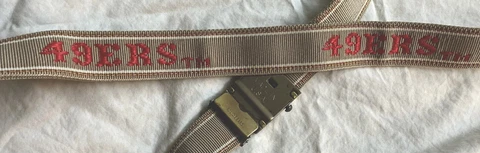 Vintage San Francisco SF 49ers Belt Adjustable Super Bowl Cover