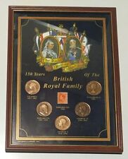 150yr British Royal Family 1993 Picture Framed 5x Pennies Heritage British