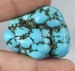 191,20 ct/43 mm natürlicher Arizona blauer Türkis Edelstein grobes Mineralpräparat - Bild 1 von 7