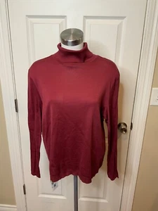 Suéter Brooks Brothers Granate Tejido Fino Cuello Alto, Talla XL - Imagen 1 de 5