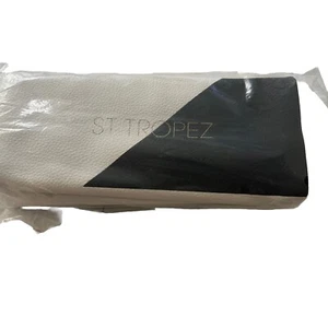 ST. TROPEZ - BLACK & WHITE COSMETIC MAKEUP ZIPPER POUCH BAG -NEW /Like Photo - Picture 1 of 3