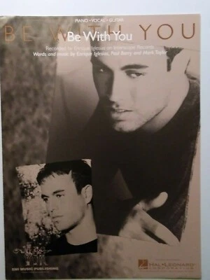 1999 Be With You Enrique Iglesias Photo Cover Latin Sheet Music NOS P/Vocal/G - Image 1 of 4