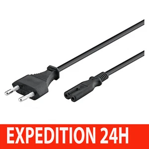 Stromkabel Kabel Sektor Bipolar 5m 5 Meter PC Laptop TV Samsung.. - Bild 1 von 5