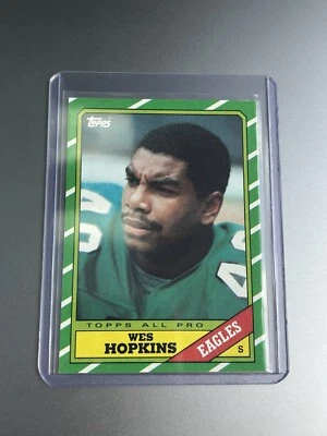 WES HOPKINS 1986 TOPPS FOOTBALL #279 - PHILADELPHIA EAGLES - Image 1 of 2