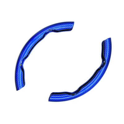 Cubierta elevadora de volante de coche de fibra de carbono accesorio antideslizante azul para Honda Foto 1 de 4