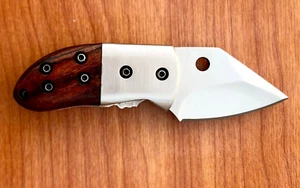 Handmade Stainless Steel Mini Folding Pocket Knife For Camping Hunting & Fishing - Picture 1 of 5
