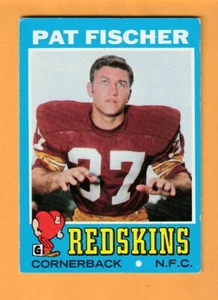 Pat Fischer Washington Redskins 1971 Topps #74 Omaha Nebraska Cornhuskers - Imagen 1 de 2