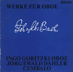 BACH 3 Oboe Sonatas INGO GORITZKI, DAHLER Claves D-908 Swiss LP 1979 Recording - Picture 1 of 3