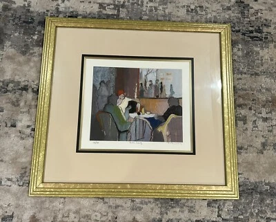 LITOGRAFÍA ITZCHAK TARKAY 'BISTRO SOCIETY', FIRMADA Y NUMERADA AP Foto 1 de 3