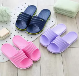 Mujeres Hombres Pantuflas de verano Hogar Antideslizantes Interior Novia Pantuflas Zapatos de baño - Imagen 1 de 8