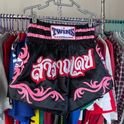Twins Special Boxing MMA Muay Thai Kickboxing MMA Flames Shorts Size L - Image 1 of 4
