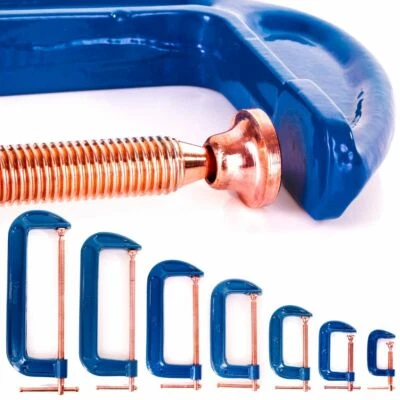 Silverline G Clamp Corrosion Resistant Cast Iron G-Clamps Woodwork Choose Size