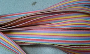 HAMILTON 3/4" X 6' LEASHES, LOT OF 13 STRIPED - Picture 1 of 3
