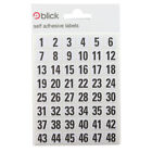 Blick White/Black 00-99 Labels 7mm x 13mm Pack of 2880 RS016250