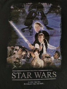 Star Wars T-Shirt - A long time ago in a galaxy far, far Away Mens Size Large L - Picture 1 of 11