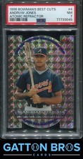 1996 Bowman's Best Cuts #4 Andruw Jones Atomic Refractor PSA 7 NM