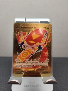 Pokemon Centiskorch VMax Gold Foil Fan Art Card Sv 109/ Sv122 - Picture 1 of 2