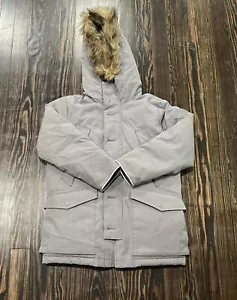Gap Kids Long Sleeve Parka Jacket Youth Mediums Gray Polyester - Picture 1 of 7