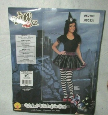 Wizard of Oz Wicked Witch of East Adult Play Costume Halloween Sz Med 10-14 - Image 1 of 3