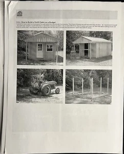Modern Cabin House, 12’ x 20’, 240 Sq Ft, Tiny House, Architectural Plans - Picture 1 of 7