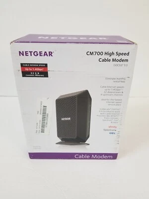 NETGEAR CM700-100NAS High Speed Cable Modem DOCSIS 3.0 - Image 1 of 4