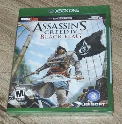 CREED IV BLACK FLAG GAMESTOP EDITION XBOX ONE 201 BRAND NEW SEALED - Image 1 of 4