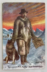 Albert Operti TUCK OILETTE Commander R.E. Peary at the North Pole US Navy 1909 - Picture 1 of 2