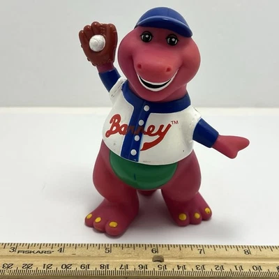 Figura de béisbol de colección Barney el dinosaurio púrpura Lyons Group 5" Foto 1 de 4