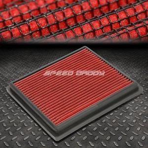 FOR 12-17 RX350/CAMRY/AVALON RED REUSABLE&WASHABLE HIGH FLOW PANEL AIR FILTER - Picture 1 of 6