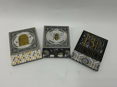 Moda Fabrics Notepad 75 Sheets Bees MAGNETIC CLOSURE 3 X 4 NEW - Image 1 of 4