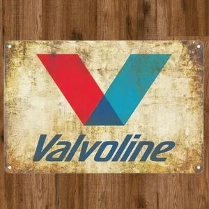 Valvoline Motoröl 8 x 12 Neuheit Blechschild eingeschweißt Neu! - Bild 1 von 2