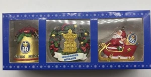 Hofbrauhaus München Germany Deutscher Weihnachtsschmuck Glocke Weihnachtsschlittenkranz - Bild 1 von 16