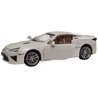 2010 Lexus LFA 1:32 Metal Diecast Pull Back Car w/ Opening Doors White MSZ Caipo - Image 1 of 4