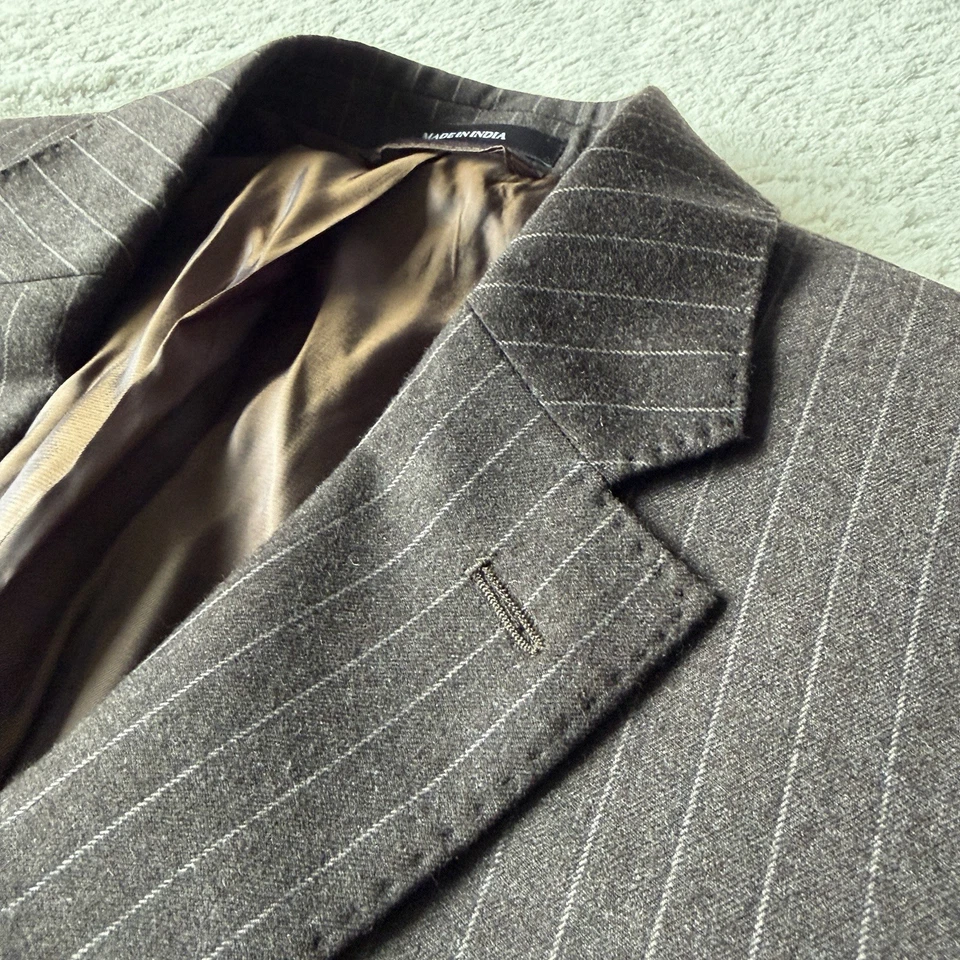 Abrigo Blazer Chaqueta Deportivo Lauren Ralph Lauren Para Hombres Lana Rayas 41R | Calce Ajustado Foto 1 de 4