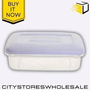 Rectangular Food Storage Container Airtight, Stackable, Durable 0.8L Whitefurze - Picture 1 of 5