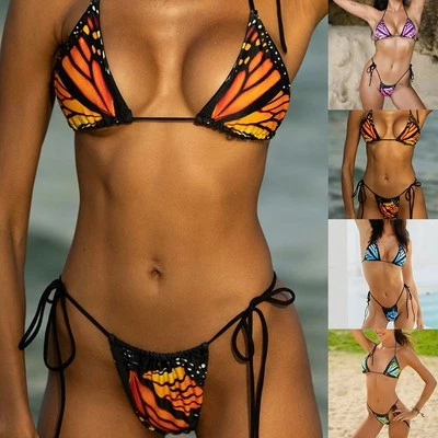 Sexy Damen Bikini Set/Schmetterling String Tanga Badeanzüge/Bademode Beachwear - Bild 1 von 4