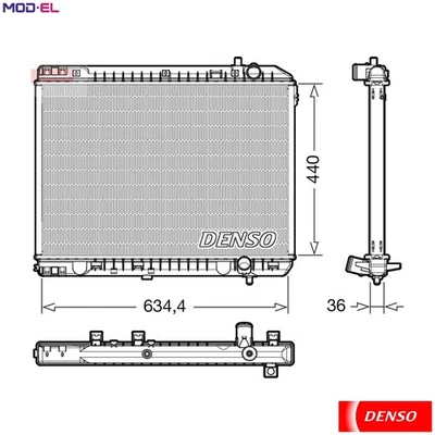 RADIATOR ENGINE COOLING DRM43008 FOR KIA GRAND/CARNIVAL/II/SEDONA/III VQ 2.9L - Image 1 of 4