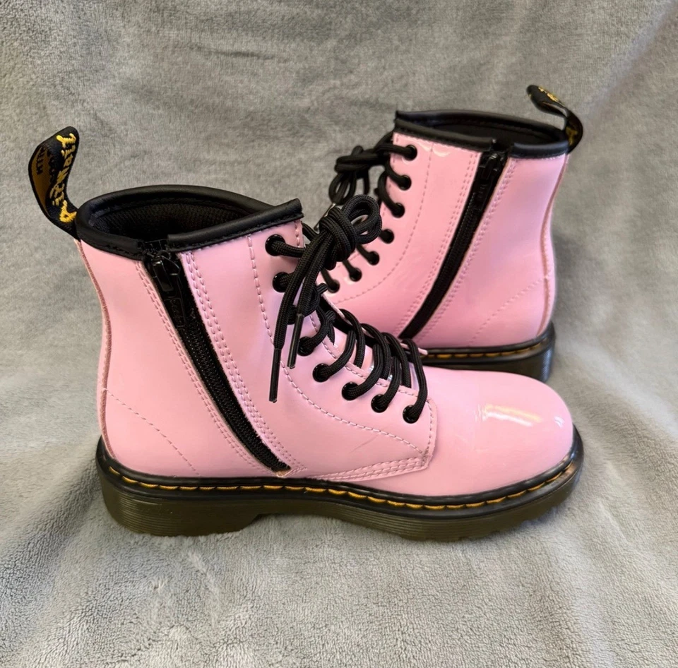 Botas “TALLA 2” Niñas Dr. Martens 1460 J Charol Suave Niños - Rosa Foto 1 de 4