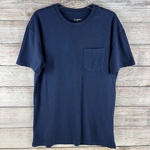 Goodfellow & Co Blue Relaxed Fit Short Sleeve Pocket T-Shirt Medium - Foto 1 di 8