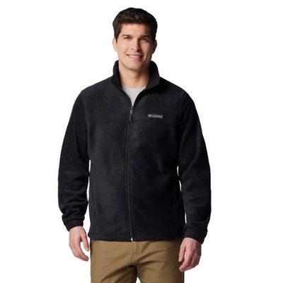 Chaqueta Columbia Para Hombre Polar Cremallera Completa Negra XXL Cálida Exterior Informal Capas Foto 1 de 4