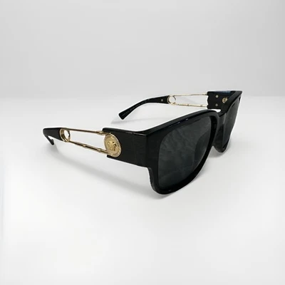 Versace Black/Gold Sunglasses VE4412 (Dark Grey Lenses - Unisex - Image 1 of 4