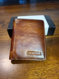 Ciephia Bifold Leather Wallet Multi Function Holds SD Cards/ID/Credit Cards  - Picture 1 of 12