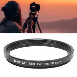 (40.5MM)Black Diffusion Lens Filter Kit 1/8 Mist Cinematic Effect Lens Filter - Picture 1 of 12