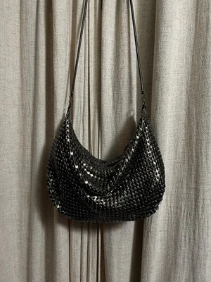 Vintage Y2K Metal Mesh Shoulder Bag Gunmetal Unbranded - Image 1 of 4
