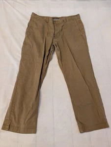 Duluth Trading Flex Ballroom Khakis Pants Mens 38x30 (28) Tan Straight Leg - Picture 1 of 8