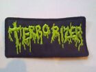 TERRORIZER,SEW ON GREEN EMBROIDERED PATCH