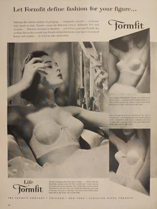 1957 anuncio impreso de forma vintage ajustado, hombros suaves, único raro y vintage - Imagen 1 de 1