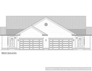 Full Set of Condominium / Duplex building plans 1,376 sq ft  - Picture 1 of 6